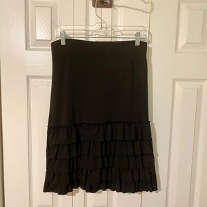 Black Ruffle Layering Skirt